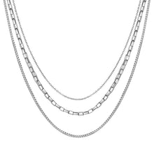 3 Layers Necklace, Stainless Steel