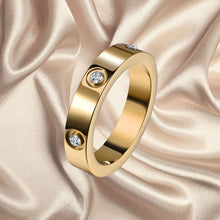 Ring, 18K Gold Plated Steel