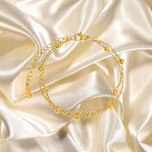Bracelet, 18K Gold Plated Steel