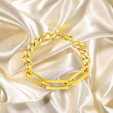 Bracelet, 18K Gold Plated Steel