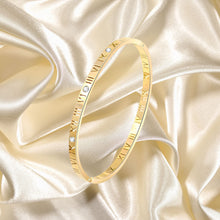 Bracelet, 18K Gold Plated Steel