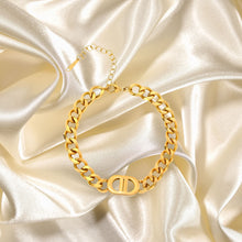 Bracelet, 18K Gold Plated Steel