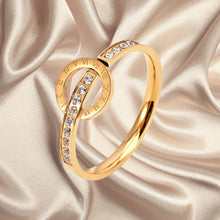 Ring, 18K Gold Plated Steel