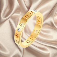 Ring, 18K Gold Plated Steel