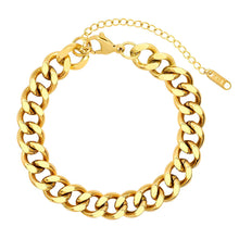 Bracelet, 18K Gold Plated Steel