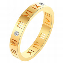 Ring, 18K Gold Plated Steel