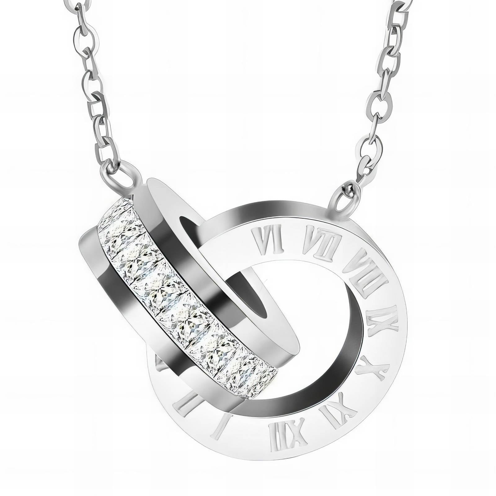 Rings Necklace, Stainless Steel